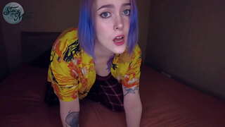 Steisija Mēness spanks viņas lielā baltā ass til viņa nevar veikt ne vairāk