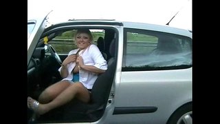 Busty Amatör Asın Kamu Yanıp sönen 