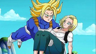 Android 18 sjeban od strane Gaće